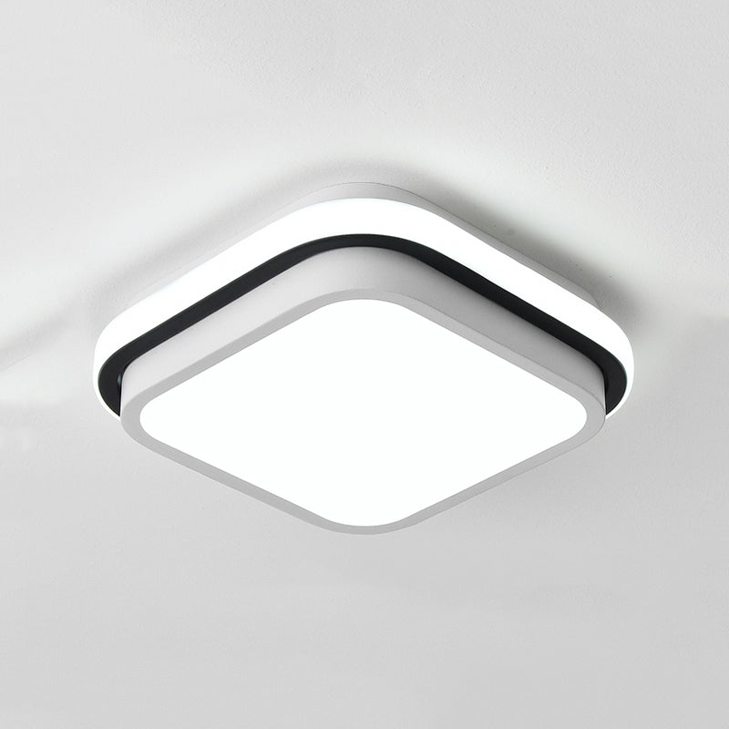 Accesorio de iluminación de techo LED de montaje empotrado contemporáneo, luz de montaje en techo para vestíbulo