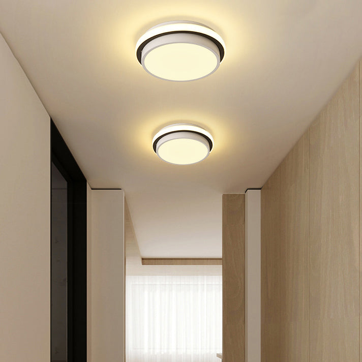 Accesorio de iluminación de techo LED de montaje empotrado contemporáneo, luz de montaje en techo para vestíbulo