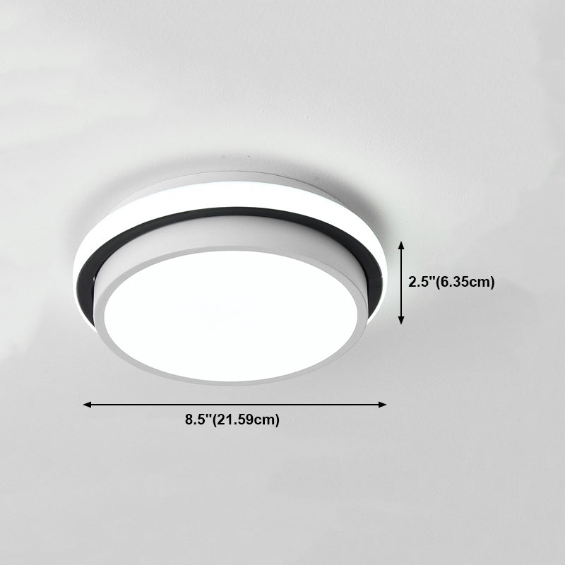 Accesorio de iluminación de techo LED de montaje empotrado contemporáneo, luz de montaje en techo para vestíbulo