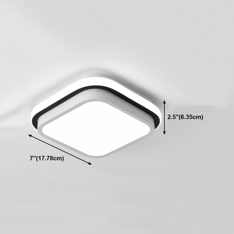 Accesorio de iluminación de techo LED de montaje empotrado contemporáneo, luz de montaje en techo para vestíbulo