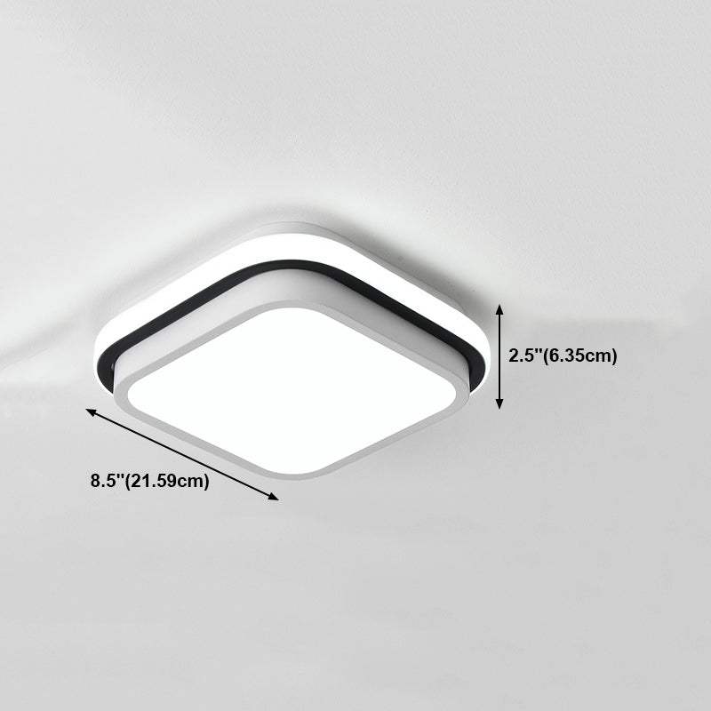 Accesorio de iluminación de techo LED de montaje empotrado contemporáneo, luz de montaje en techo para vestíbulo