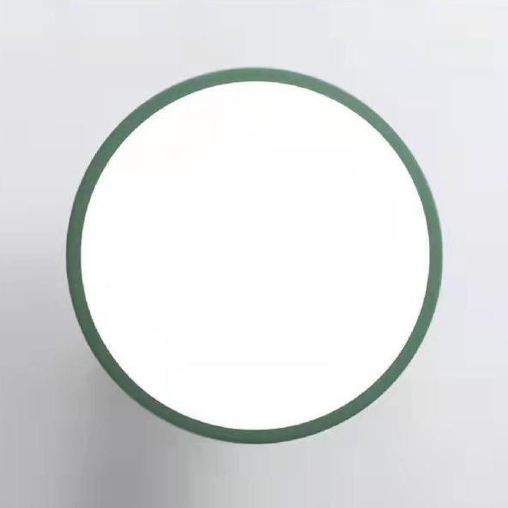 Halbbündig montierte Leuchte aus Trommelholz, schlichter LED-Deckenmontage-Beleuchtung