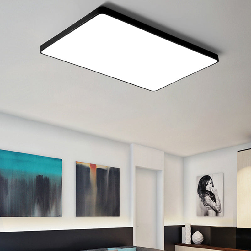 Lámpara de techo LED de geometría empotrada contemporánea para dormitorio