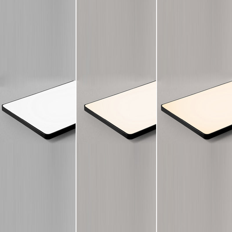 Lámpara de techo LED de geometría empotrada contemporánea para dormitorio