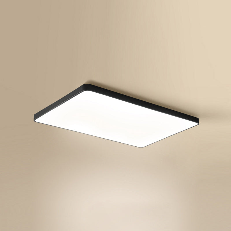 Lámpara de techo LED de geometría empotrada contemporánea para dormitorio