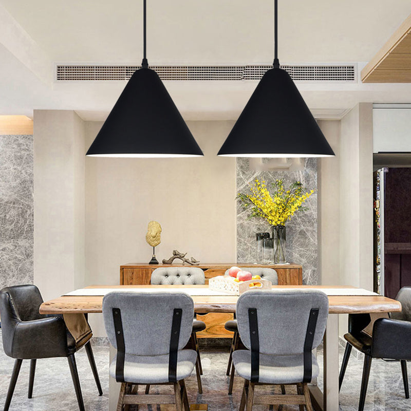 Lampada a sospensione geometrica Stile industriale Alluminio 1 lampada a sospensione lampadina