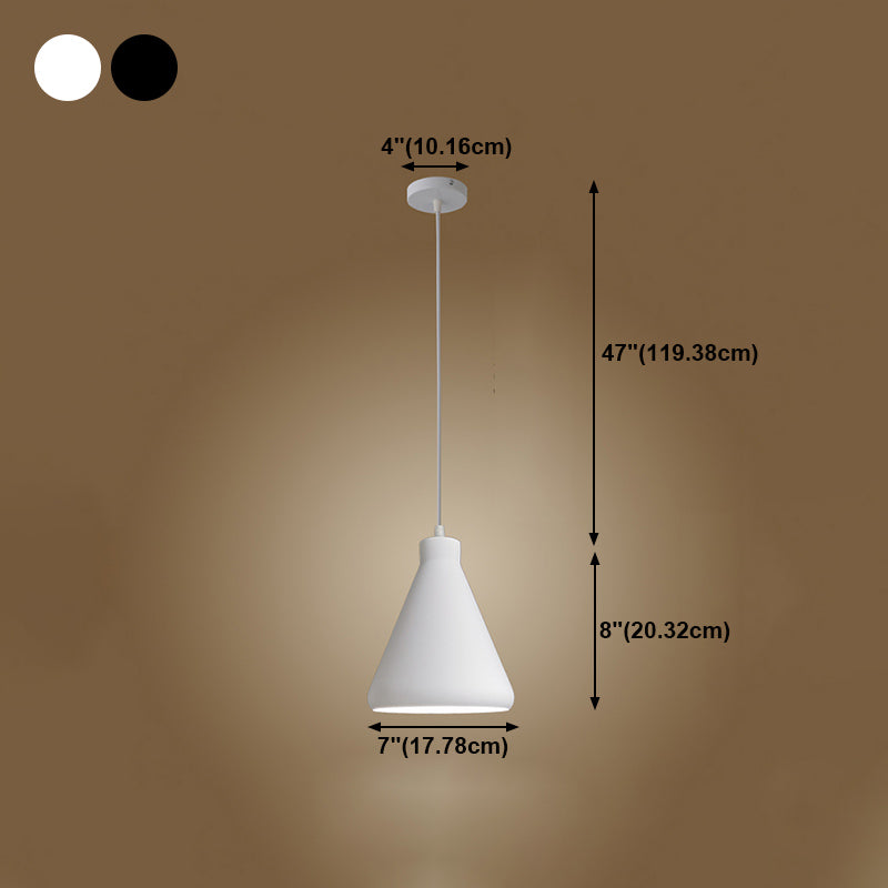 Lampada a sospensione geometrica Stile industriale Alluminio 1 lampada a sospensione lampadina
