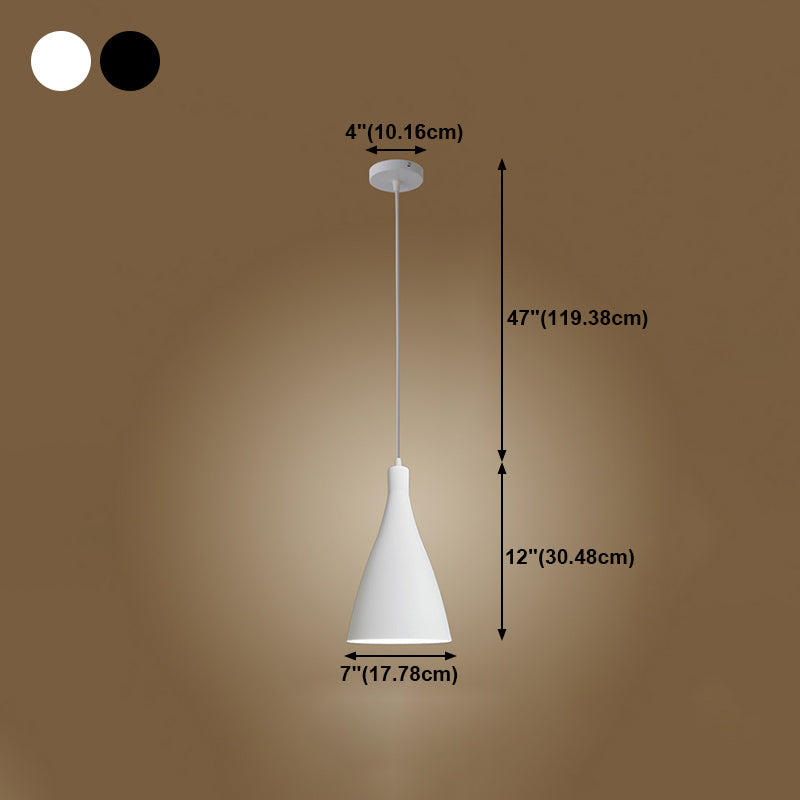 Lampada a sospensione geometrica Stile industriale Alluminio 1 lampada a sospensione lampadina