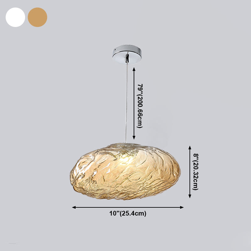 Pendentif en verre nordique en forme de nuage en forme de verre à couches