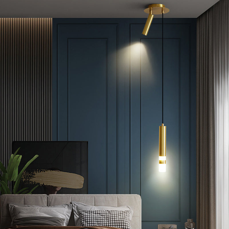 Lumière suspendue métallique