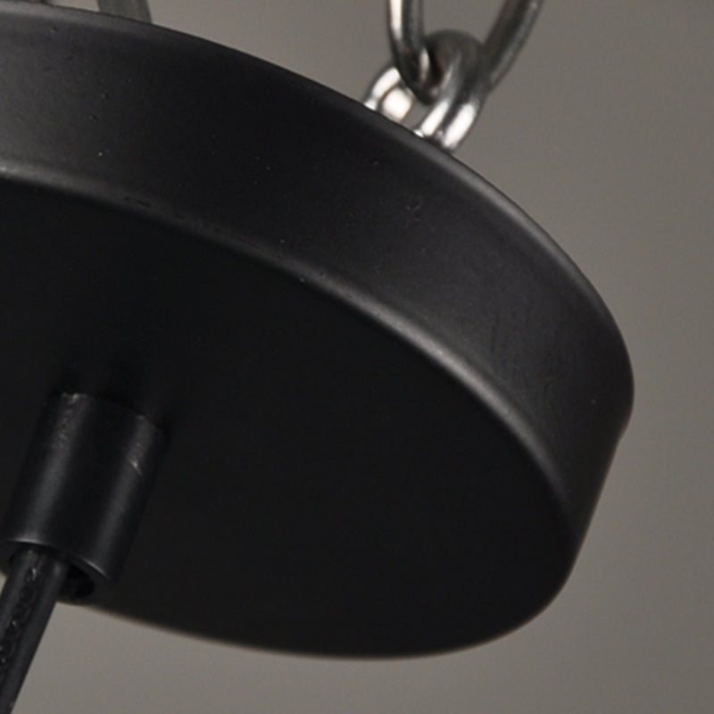 Lampada a sospensione in vetro trasparente floreale Vintage Ventatura a 1 campo Lampada sospesa