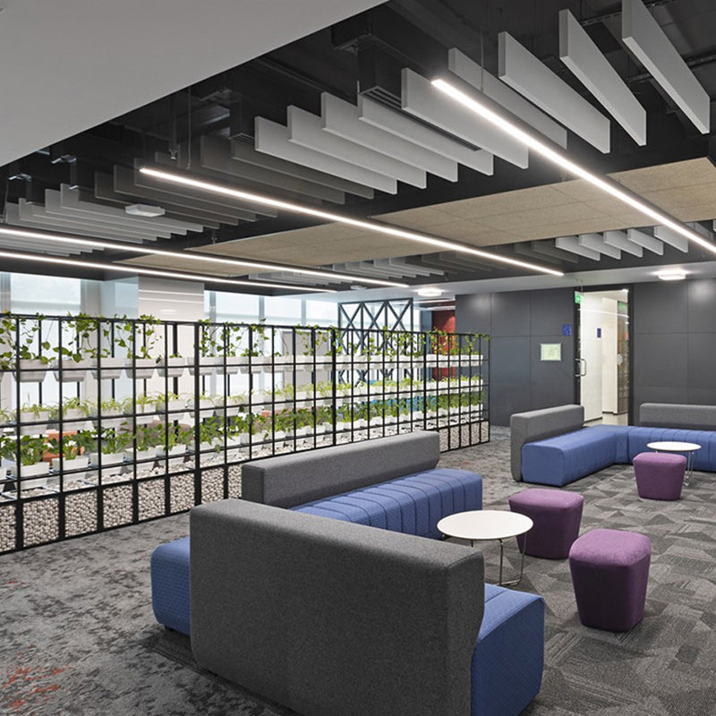 Lámpara de iluminación de la isla de aluminio negro lámpara colgante moderna de 1 luces con sombra de plástico