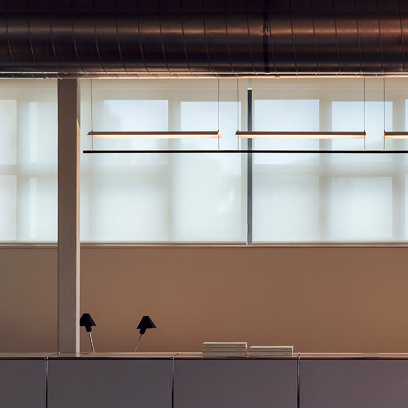 Luminaire à île blanc métal