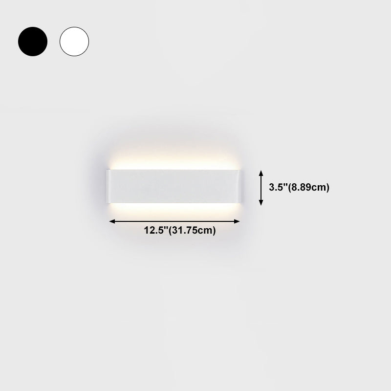 Zeitgenössische Wandleuchte gerade Form LED -Wandleuchten mit Aluminium für Schlafzimmer