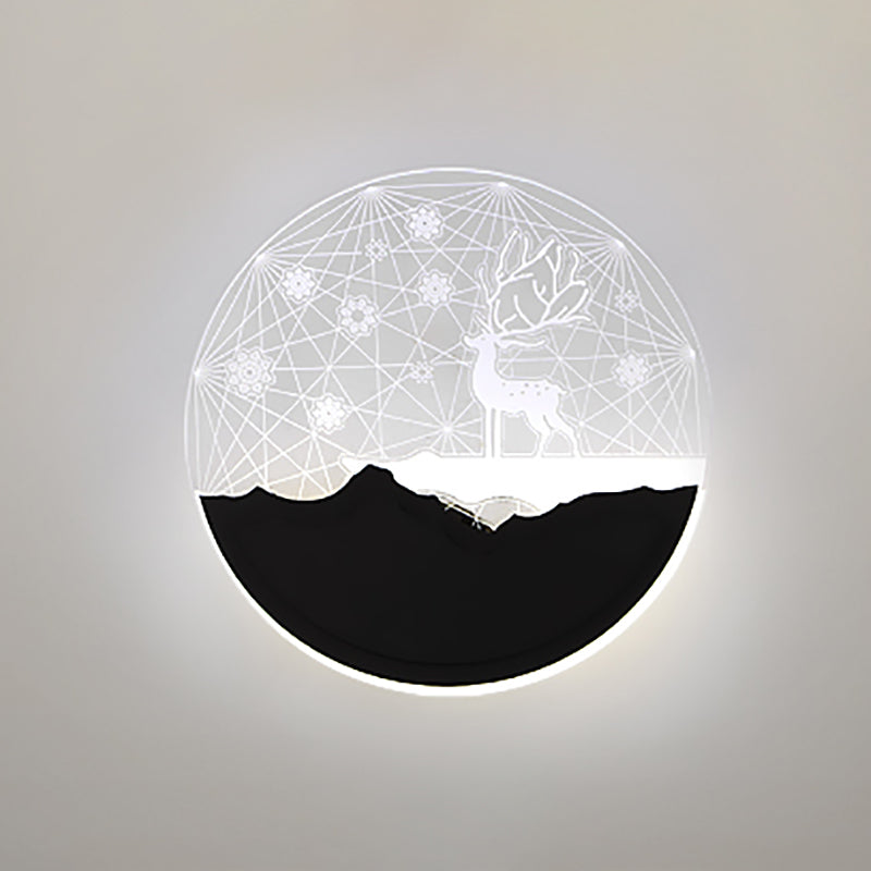 Lumo da parete contemporaneo a forma geometrica Sconce da parete a LED con metallo per soggiorno