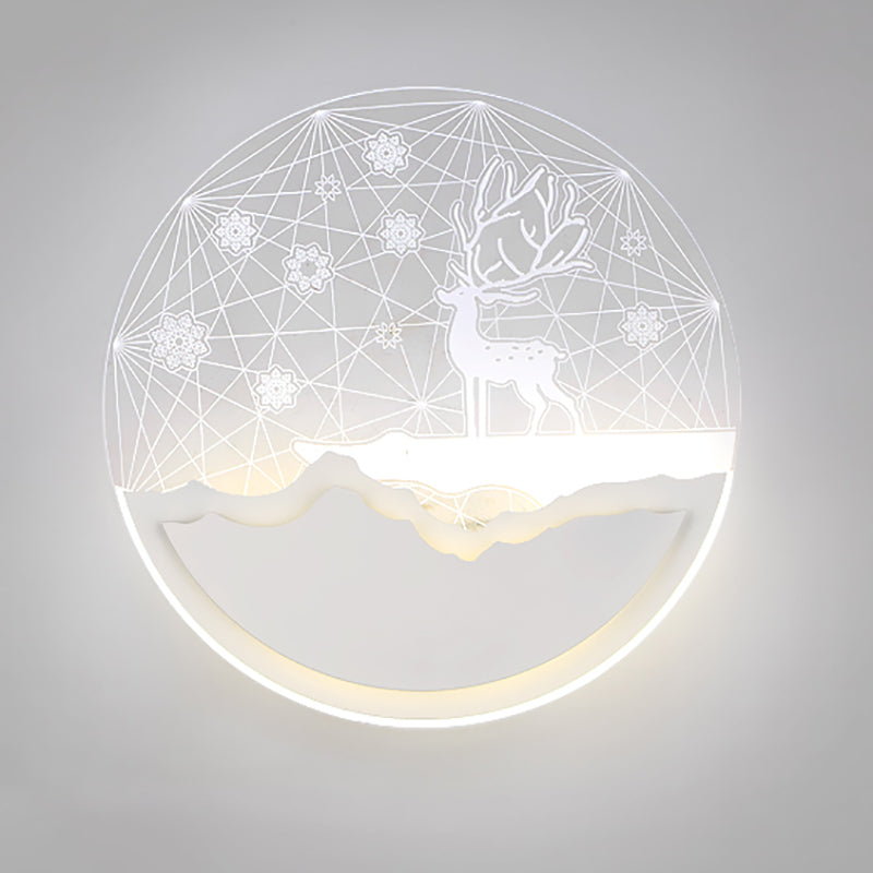 Lumo da parete contemporaneo a forma geometrica Sconce da parete a LED con metallo per soggiorno