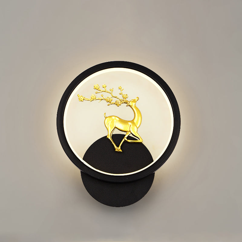 Lumo da parete contemporaneo a forma geometrica Sconce da parete a LED con metallo per soggiorno