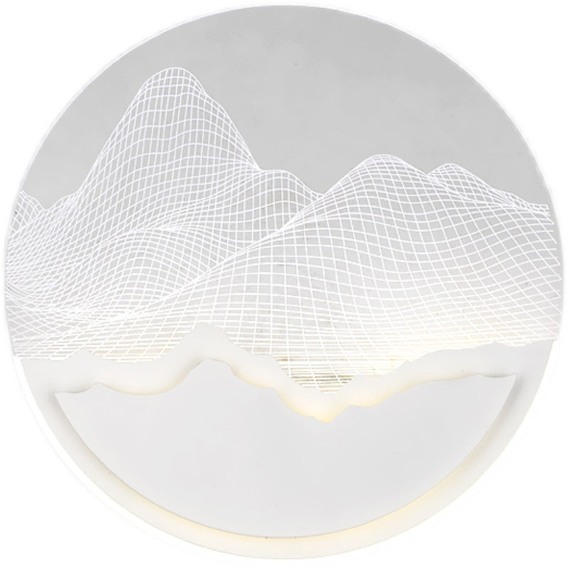 Lumo da parete contemporaneo a forma geometrica Sconce da parete a LED con metallo per soggiorno