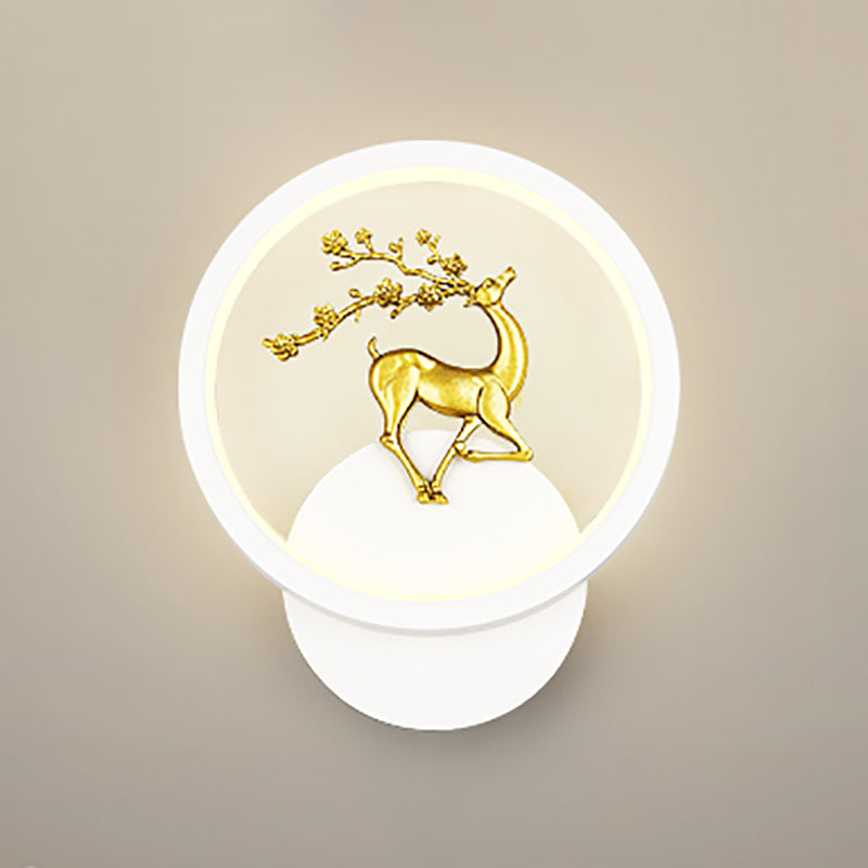 Lumo da parete contemporaneo a forma geometrica Sconce da parete a LED con metallo per soggiorno