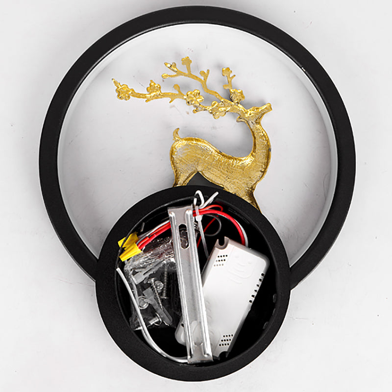 Lumo da parete contemporaneo a forma geometrica Sconce da parete a LED con metallo per soggiorno