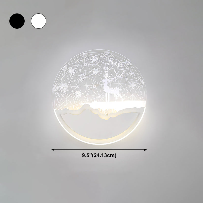 Lumo da parete contemporaneo a forma geometrica Sconce da parete a LED con metallo per soggiorno