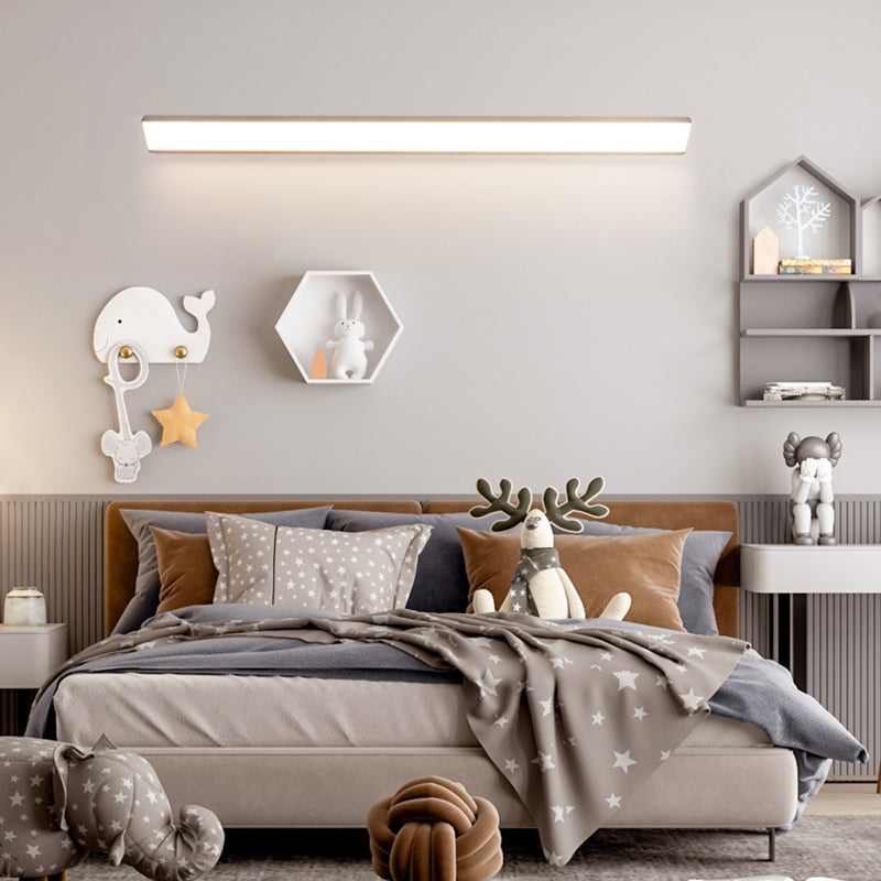 Moderne Aluminiumwandleuchte lange Streifenform 1 leichte Wandleuchten für Wohnzimmer