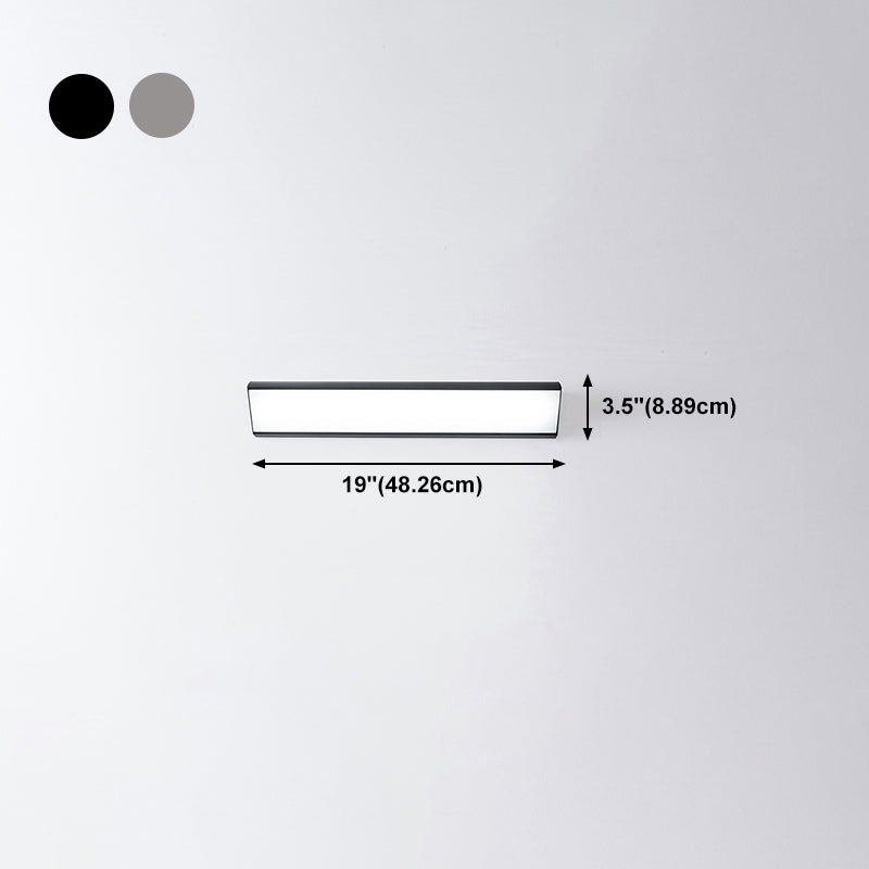 Moderne Aluminiumwandleuchte lange Streifenform 1 leichte Wandleuchten für Wohnzimmer
