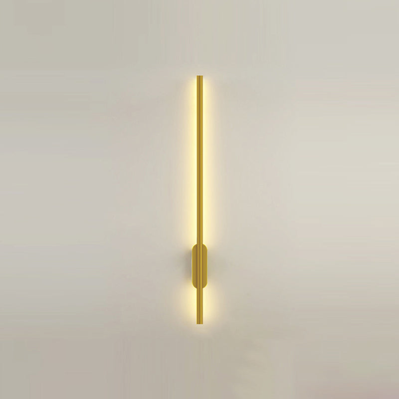 Nordic Aluminum Wall Light Minimalist Straight LED Wall Sconce for Bedroom
