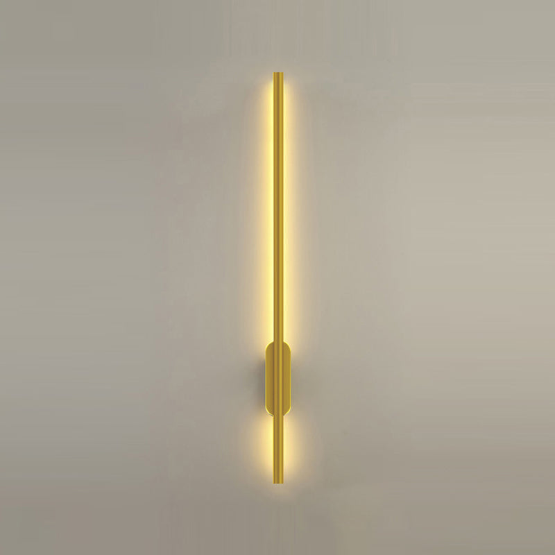 Nordic Aluminum Wall Light Minimalist Straight LED Wall Sconce for Bedroom