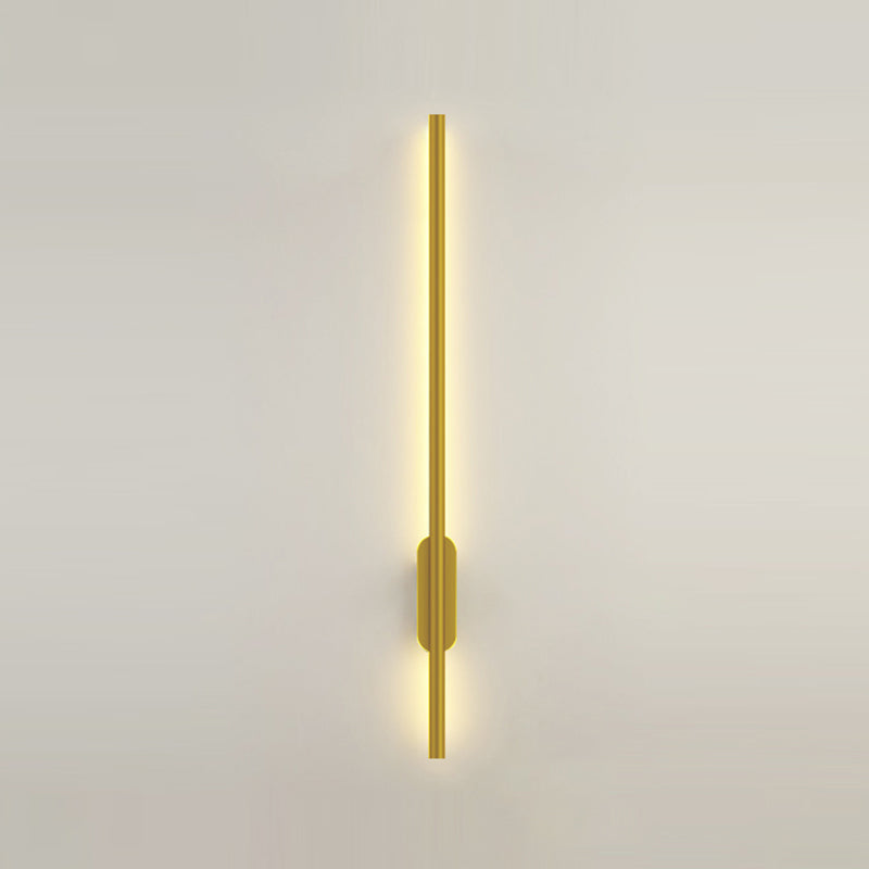 Nordic Aluminum Wall Light Minimalist Straight LED Wall Sconce for Bedroom