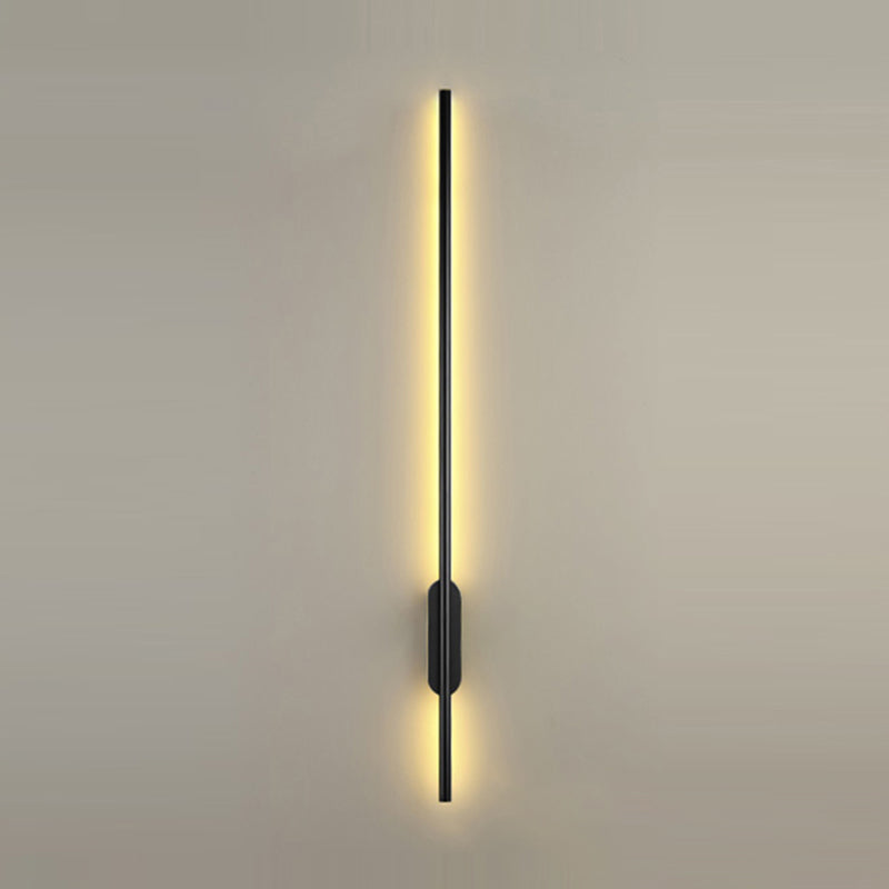 Nordic Aluminum Wall Light Minimalist Straight LED Wall Sconce for Bedroom