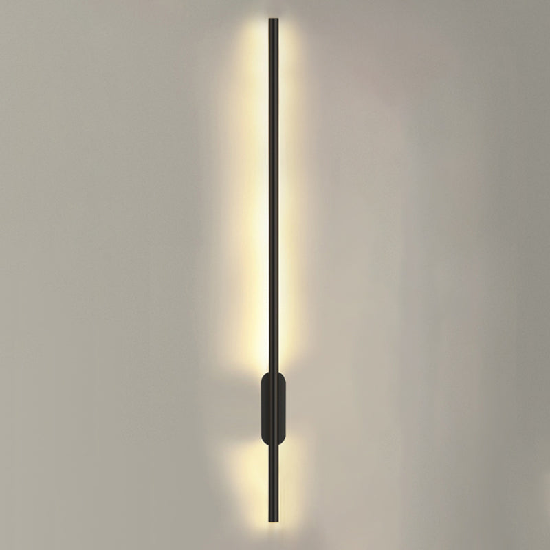 Nordic Aluminum Wall Light Minimalist Straight LED Wall Sconce for Bedroom