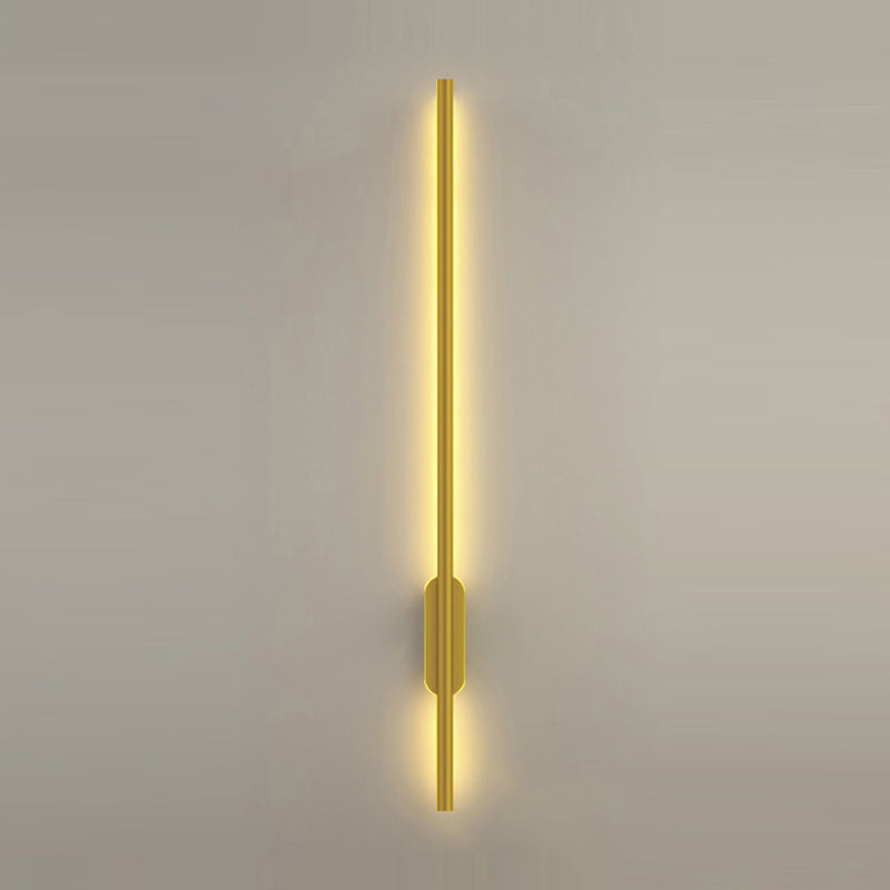 Nordic Aluminum Wall Light Minimalist Straight LED Wall Sconce for Bedroom