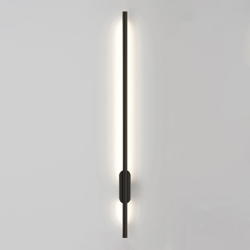 Nordic Aluminum Wall Light Minimalist Straight LED Wall Sconce for Bedroom