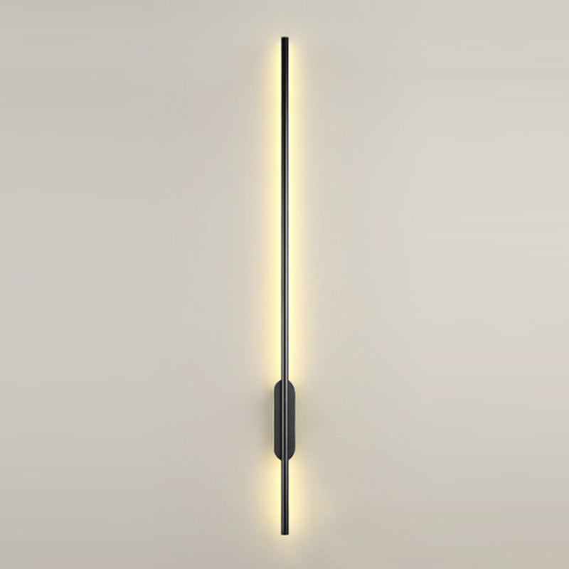 Nordic Aluminum Wall Light Minimalist Straight LED Wall Sconce for Bedroom