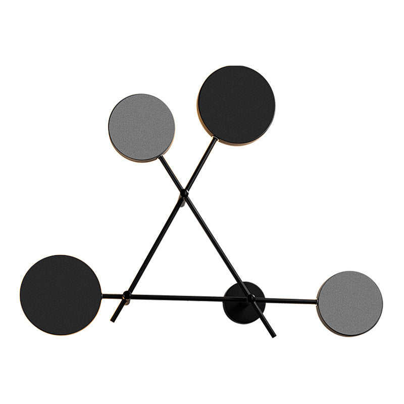 Luce da parete geometrica a 4 luci geometriche a 4 luci per soggiorno per soggiorno