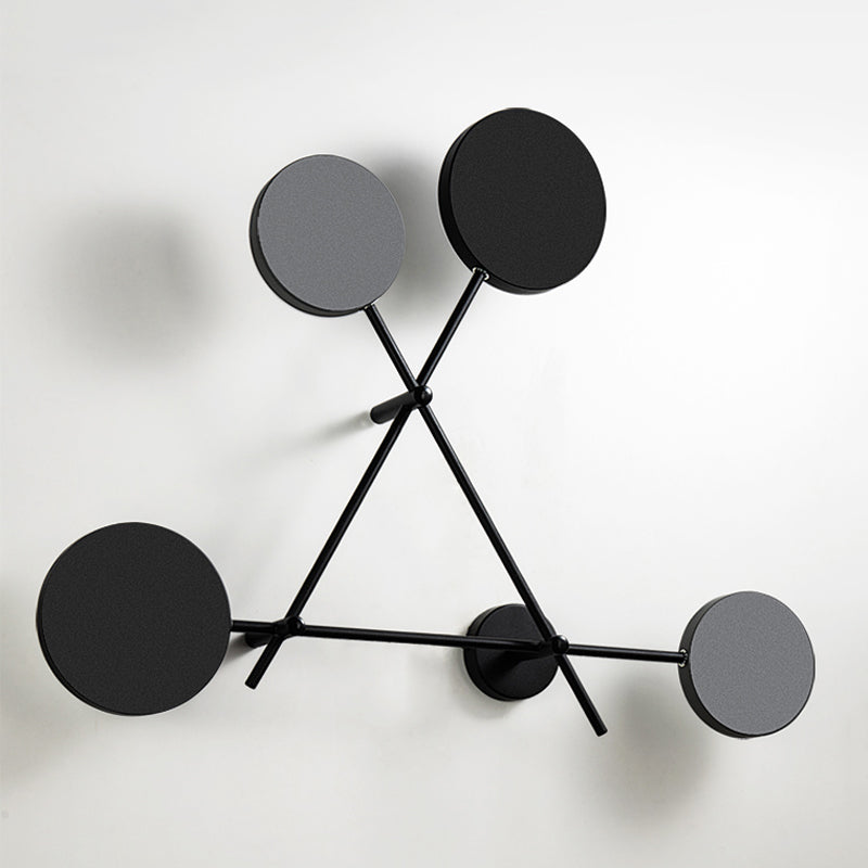 Luce da parete geometrica a 4 luci geometriche a 4 luci per soggiorno per soggiorno