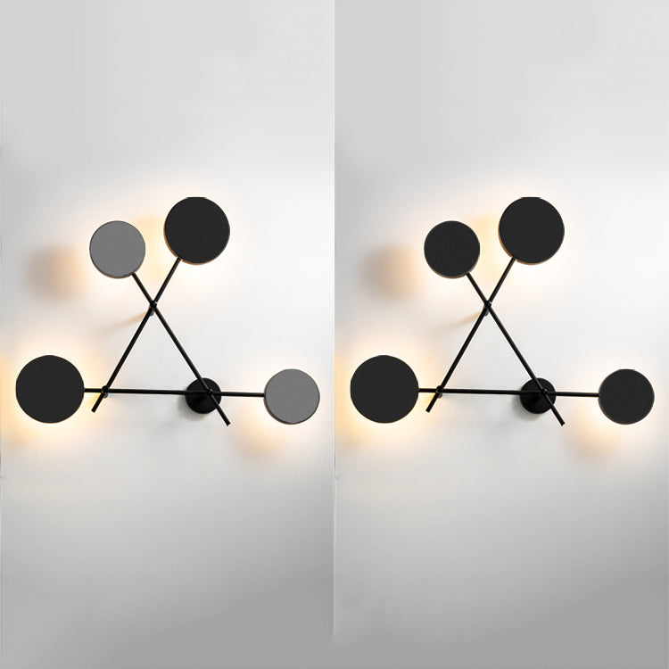 Luce da parete geometrica a 4 luci geometriche a 4 luci per soggiorno per soggiorno