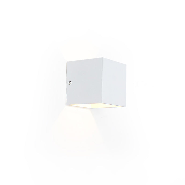 Moderner Stil Leuchte Würfel 2 Lichter Wandscheibe mit Metall für Schlafzimmer