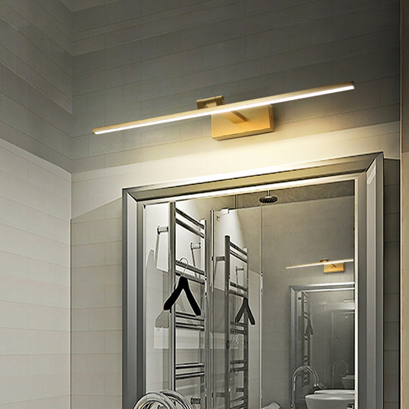 Modern Mirror Front Lighting Simplicity Acrylic LED Gold Wall Mounted Light