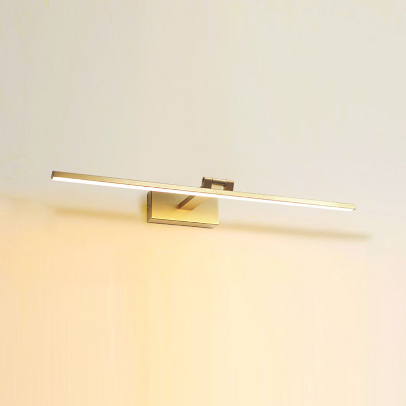 Modern Mirror Front Lighting Simplicity Acrylic LED Gold Wall Mounted Light