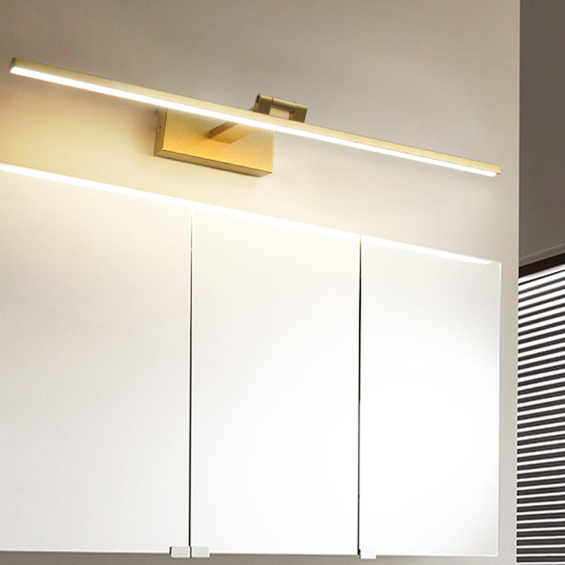 Modern Mirror Front Lighting Simplicity Acrylic LED Gold Wall Mounted Light