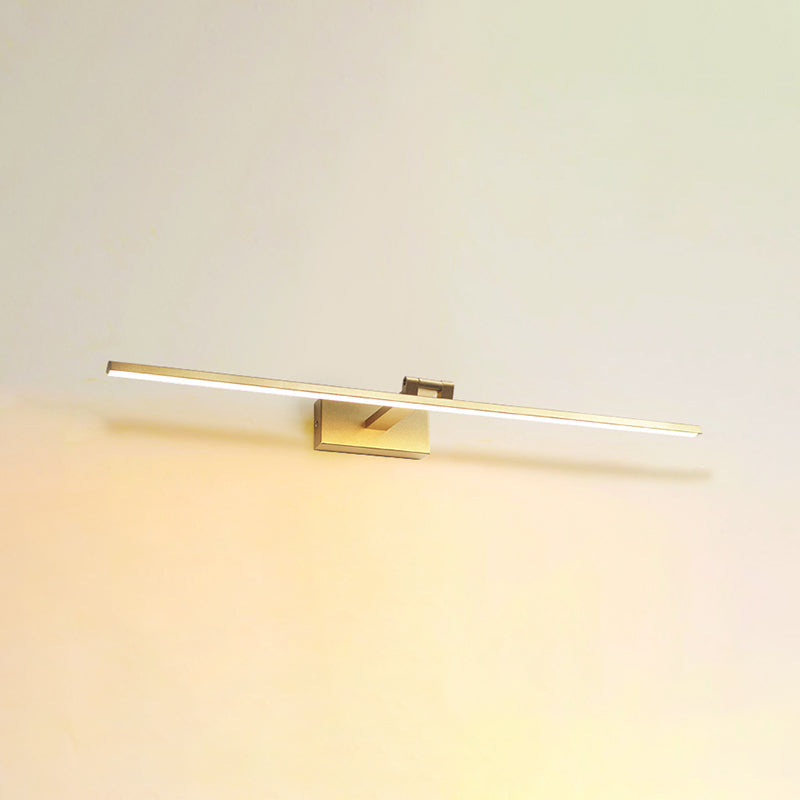 Modern Mirror Front Lighting Simplicity Acrylic LED Gold Wall Mounted Light