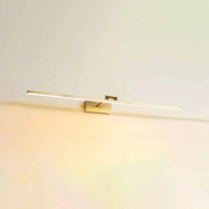 Modern Mirror Front Lighting Simplicity Acrylic LED Gold Wall Mounted Light