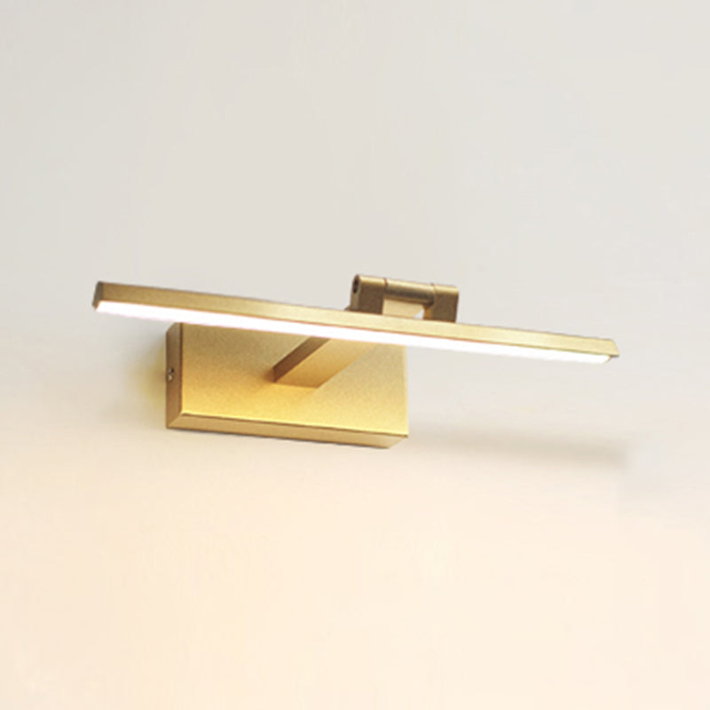 Modern Mirror Front Lighting Simplicity Acrylic LED Gold Wall Mounted Light