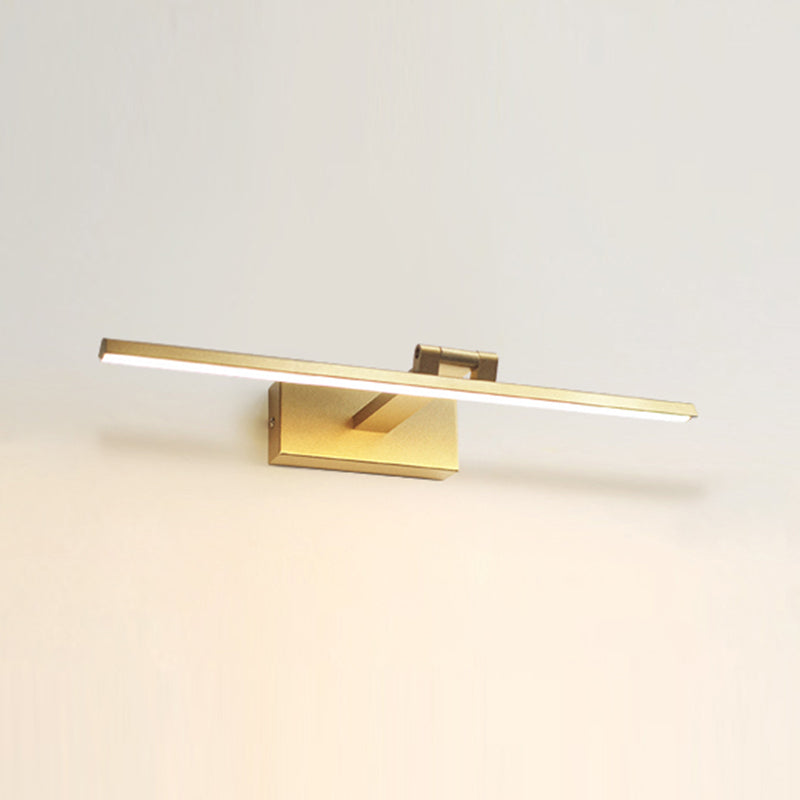 Modern Mirror Front Lighting Simplicity Acrylic LED Gold Wall Mounted Light