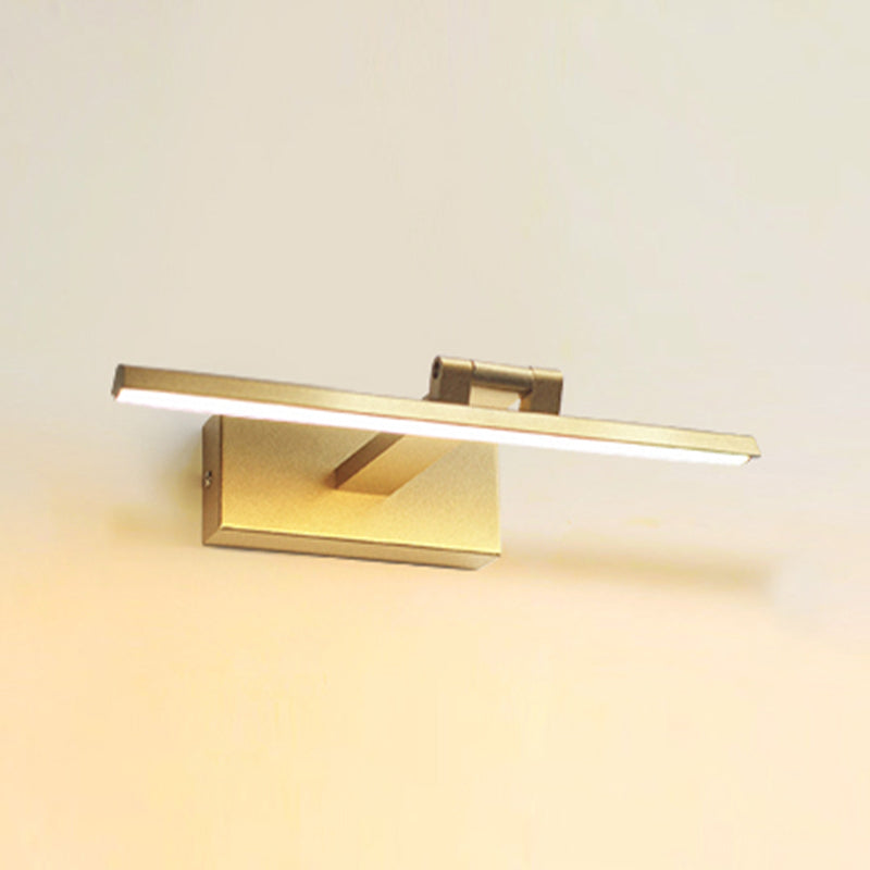 Modern Mirror Front Lighting Simplicity Acrylic LED Gold Wall Mounted Light