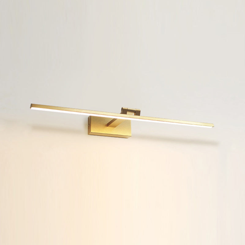 Modern Mirror Front Lighting Simplicity Acrylic LED Gold Wall Mounted Light
