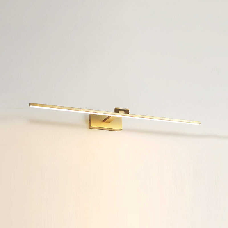 Modern Mirror Front Lighting Simplicity Acrylic LED Gold Wall Mounted Light