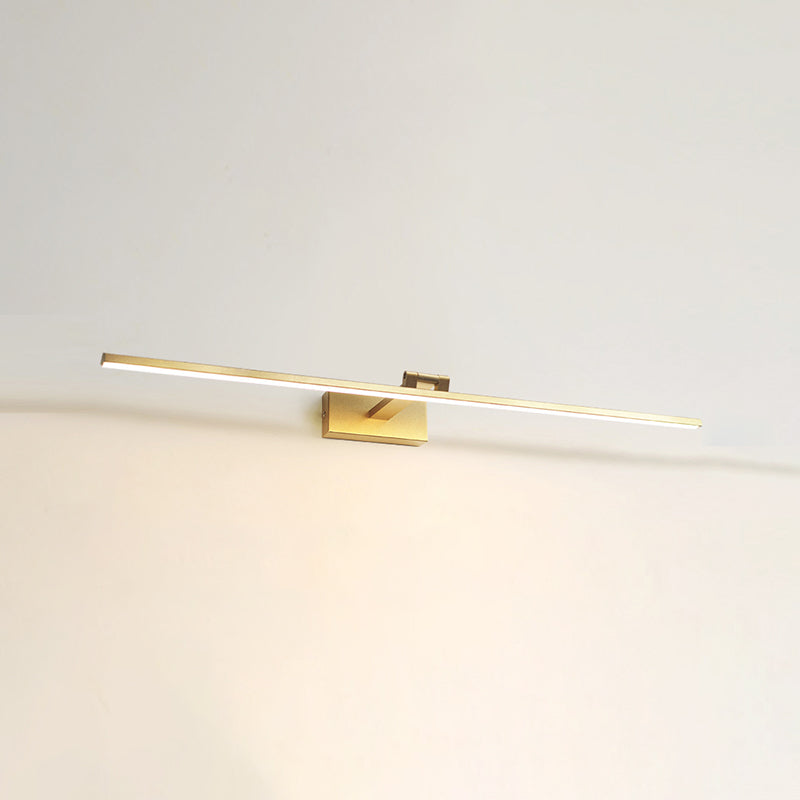 Modern Mirror Front Lighting Simplicity Acrylic LED Gold Wall Mounted Light